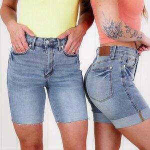 Judy Blue Tummy Control Cool Denim Shorts